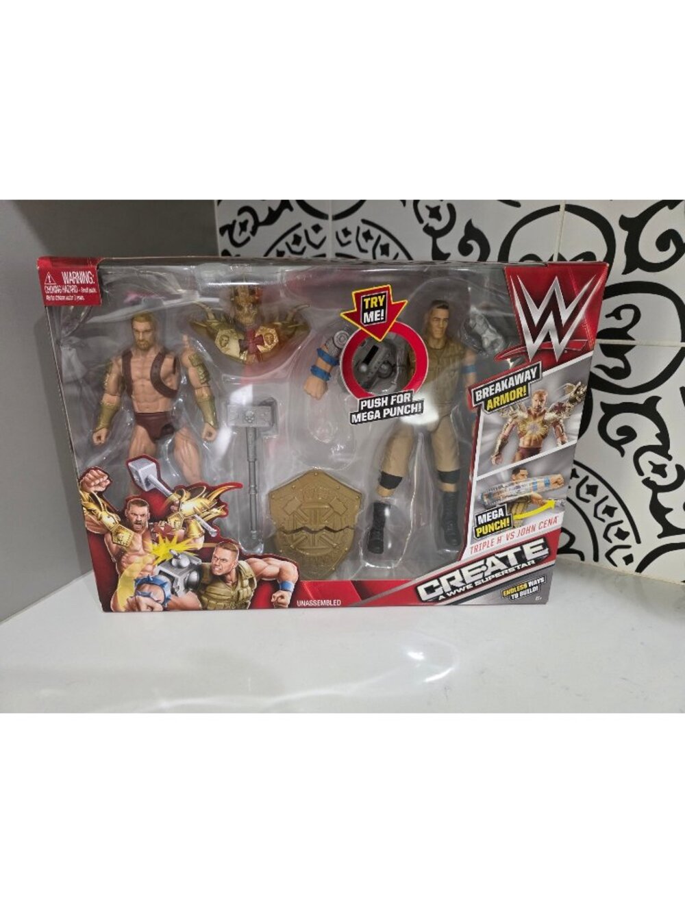 New WWE MATTEL Create A WWE Superstar Triple H Vs. John Cena ACTION FIGURES